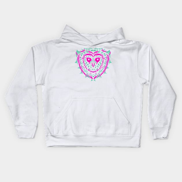 OWL ART Kids Hoodie by Luckyart11